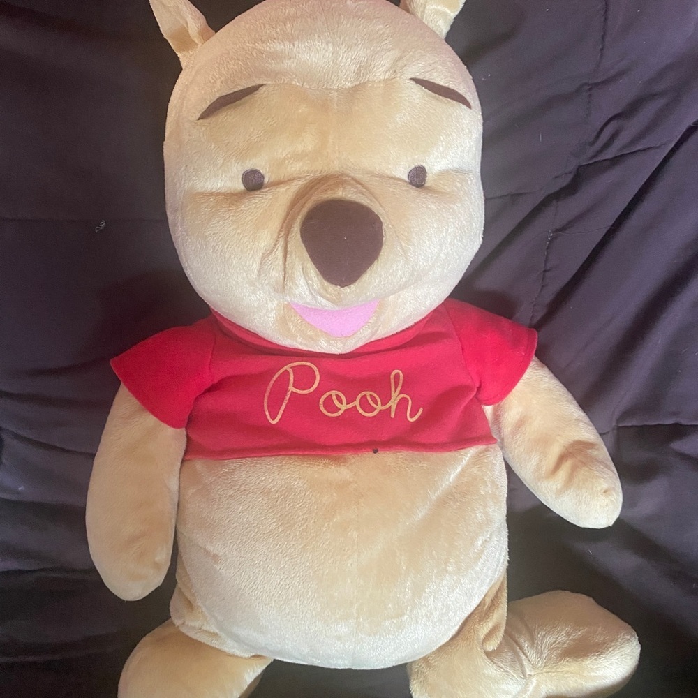 Large Winnie the Pooh Bear stuffed animal Plush Disney 17.5 inch